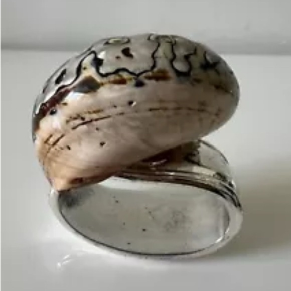 Set of 4 Hans Turnwald Vintage Seashell Napkin Rings - Picture 2 of 5